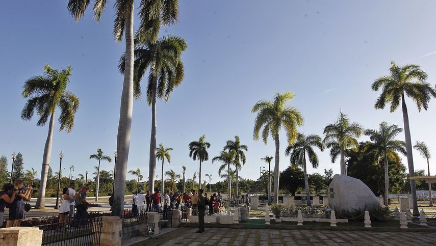 Vista general de la tumba del dictador Fidel Castro