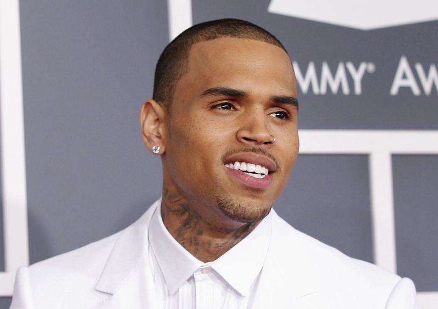 El rapero estadounidense Chris Brown.