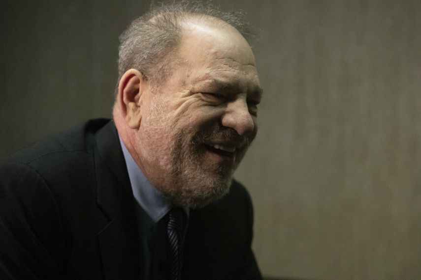 Harvey Weinstein llega para su juicio por violaci&oacute;n el 11 de febrero de 2020 en Nueva York.&nbsp;