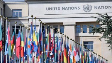 Banderas de los países que integran Naciones Unidas.&nbsp;