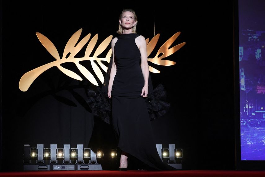 La actriz australiana Cate Blanchett en el escenario de la 78 edición del Festival de Cine de Cannes.