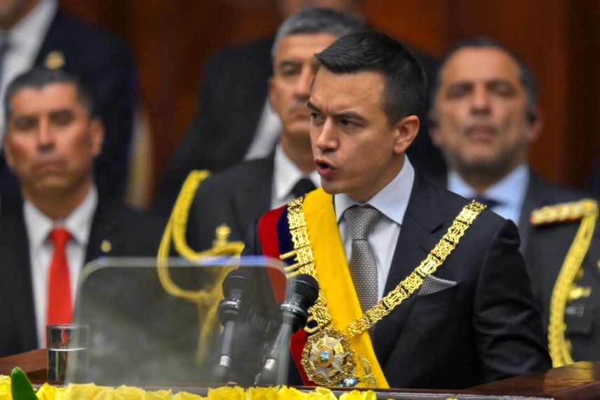 El nuevo presidente de Ecuador, Daniel Noboa.