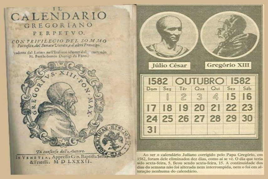 El calendario gregoriano saltó del 4 al 15 de octubre