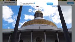 Vista del edificio sede del Parlamento en Caracas, Venezuela.