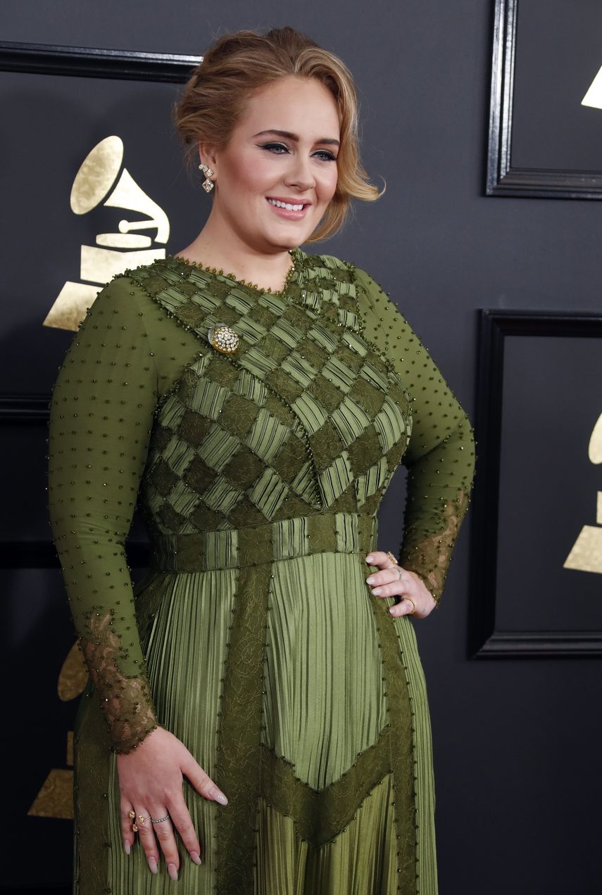 La cantante Adele.