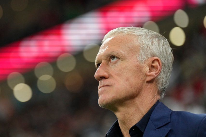 El técnico de Francia Didier Deschamps previa a la semifinal del Mundial contra Marruecos, el miércoles 14 de diciembre de 2022, en Jor, Catar.