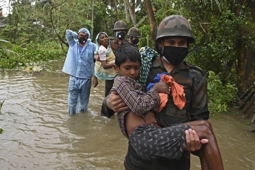 Al menos cuatro muertos en la India trás paso de ciclón Yaas