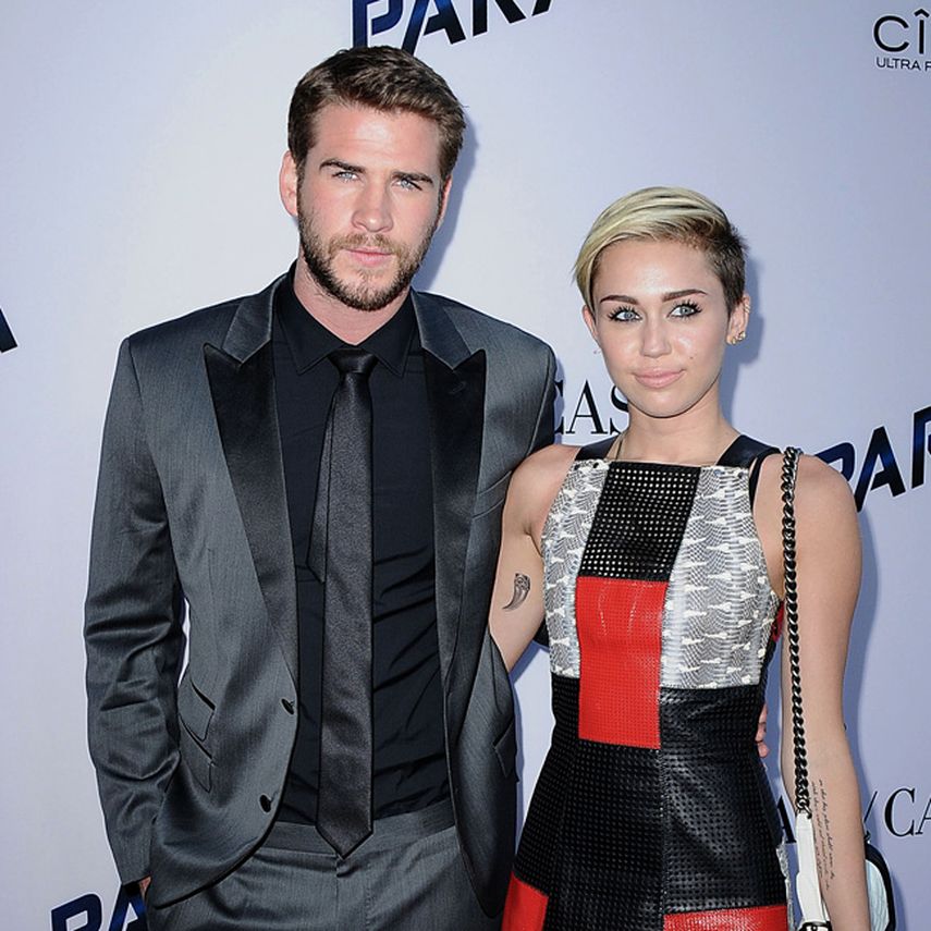 Miley Cyrus y Liam Hemsworth.