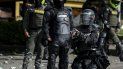 Policía de Colombia durante las protestas civiles. Policía de Colombia durante las protestas civiles.