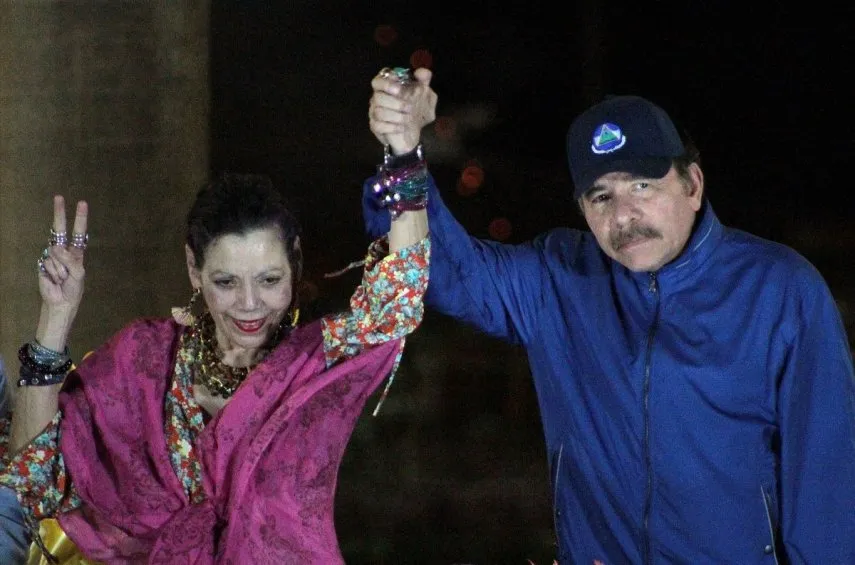 La pareja dictatorial Rosario Murillo-Daniel Ortega imponen represión en Nicaragua.&nbsp;