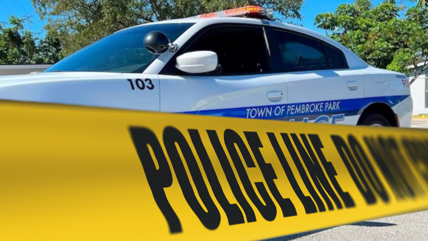 Un carro patrullero de la policía de Pembroke Park.