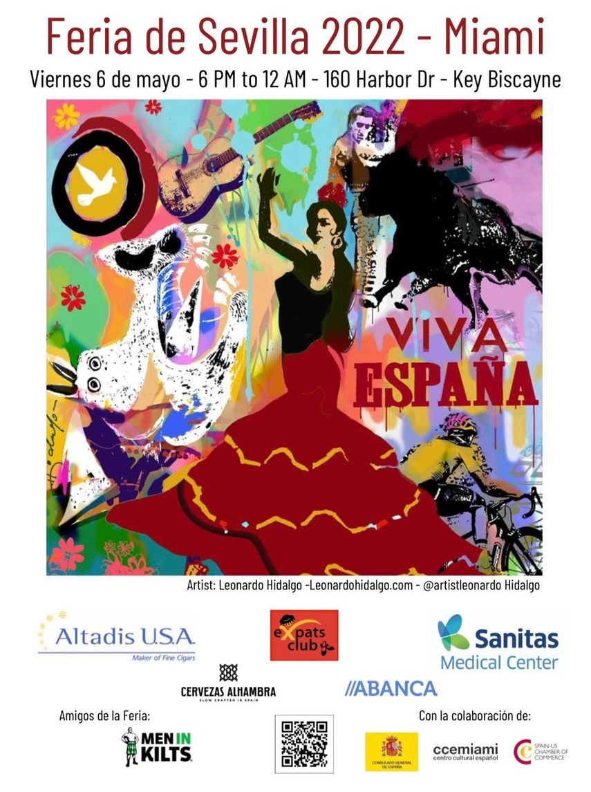 Póster de la tercera edición de la Feria de Sevilla en Miami.&nbsp;