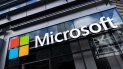Logo del gigante tecnológico estadounidense Microsoft. Logo del gigante tecnológico estadounidense Microsoft.