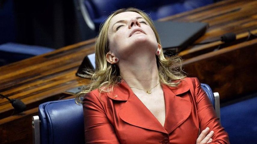 La presidente del Partido de los Trabajadores (PT), Gleisi Hoffmann.