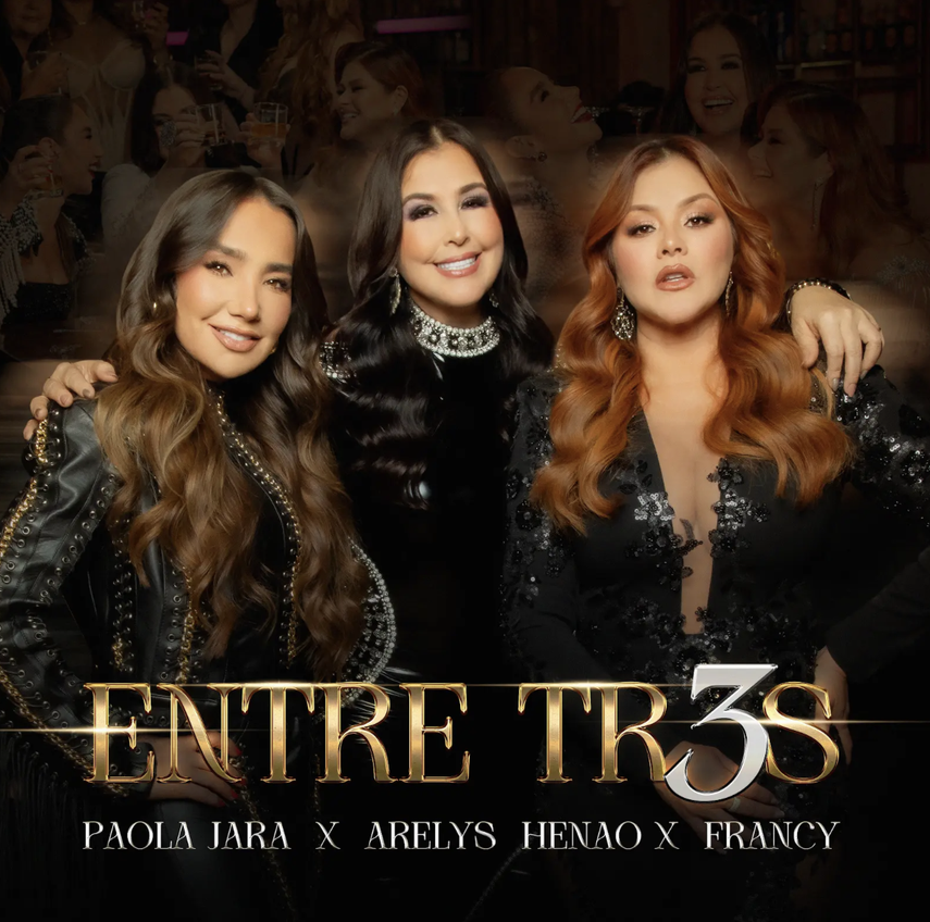 Las cantantes Paola Jara, Arelys Henao y Francy presentan el tema Entre tres.