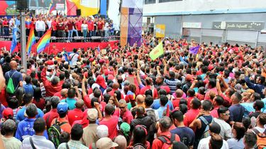 Marcha realizada por el Partido Socialista Unido de Venezuela.&nbsp;