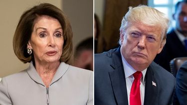 Nancy Pelosi, presidenta de la Cámara Baja del Congreso, y Donald Trump, presidente de EEUU.