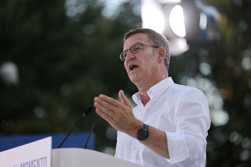 El líder del Partido Popular en España, Alberto Nuñez Feijoo.