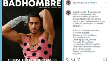 La polémica por las fotos de Alejandro Speitzer vestido de mujer