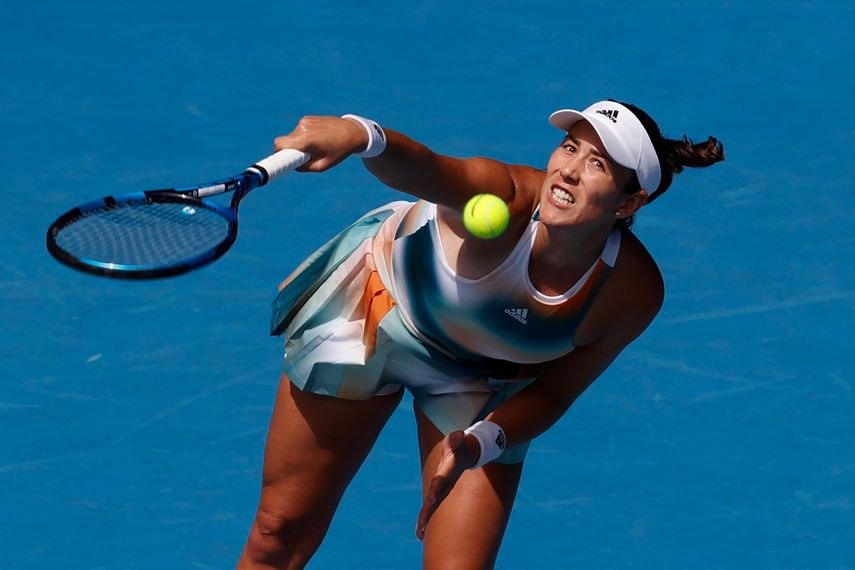 La hispanovenezolana Garbiñe Muguruza salió airosa en la primera ronda del Abierto de Australia