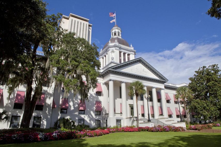 Vista parcial del capitolio de la Florida, en Tallahassee, la capital política del estado.