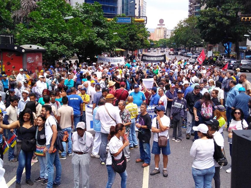 Cerca de 200 personas se concentraron en el municipio caraqueño de Chacao, en una actividad que fue convocada por el opositor Frente Amplio&nbsp;Venezuela&nbsp;Libre