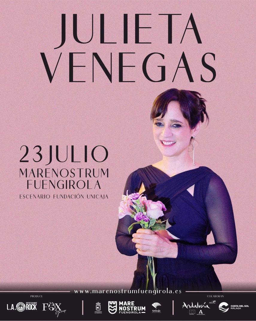 La cantautora Julieta Venegas se une al cartel del Marenostrum Fuengirola con un concierto el 23 de julio.