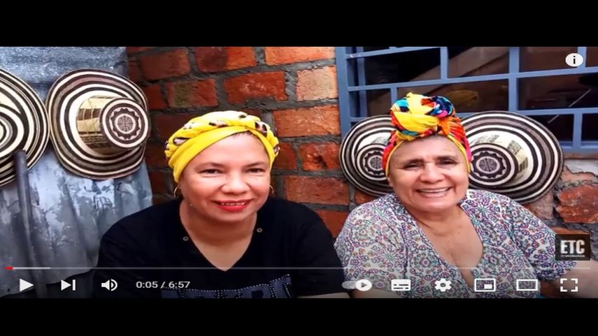 Las cocineras colombianas Heidy Pinto y Zoraida Chori Agamez.