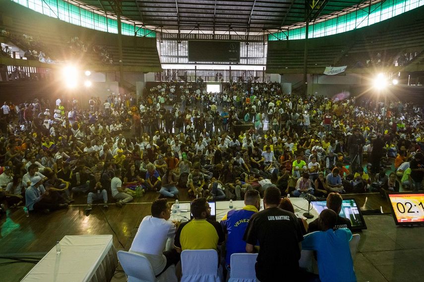 Estudiantes&nbsp;de distintas universidades de&nbsp;Venezuela&nbsp;toman parte en el Congreso Nacional de Juventudes este jueves 19 de abril del 2018, en Caracas.