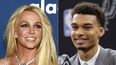Britney Spears en la 29ma edición del GLAAD Media Awards en Beverly Hills y Victor Wembanyama en conferencia de prensa.