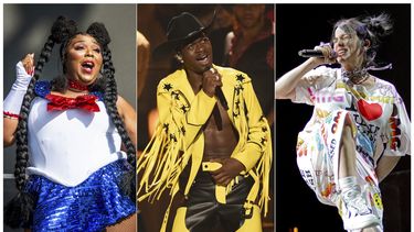 Lizzo canta en el Voodoo Music Experience en Nueva Orleans el 27 de octubre de 2018, Lil Nas X interpreta Old Town Road en los Premios BET en Los Angeles el 23 de junio de 2019, y Billie Eilish ofrece un concierto como parte de su gira When We All Fall Asleep, en Chicago, el 9 de junio de 2019.