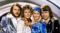 Esta foto de archivo tomada el 9 de febrero de 1974 en Estocolmo muestra al grupo de pop sueco Abba con sus miembros Benny Andersson, Anni-Frid Lyngstad, Agnetha Faltskog y Bjorn Ulvaeus posando después de ganar el Festival de la Canción de Eurovisión con su canción Waterloo.