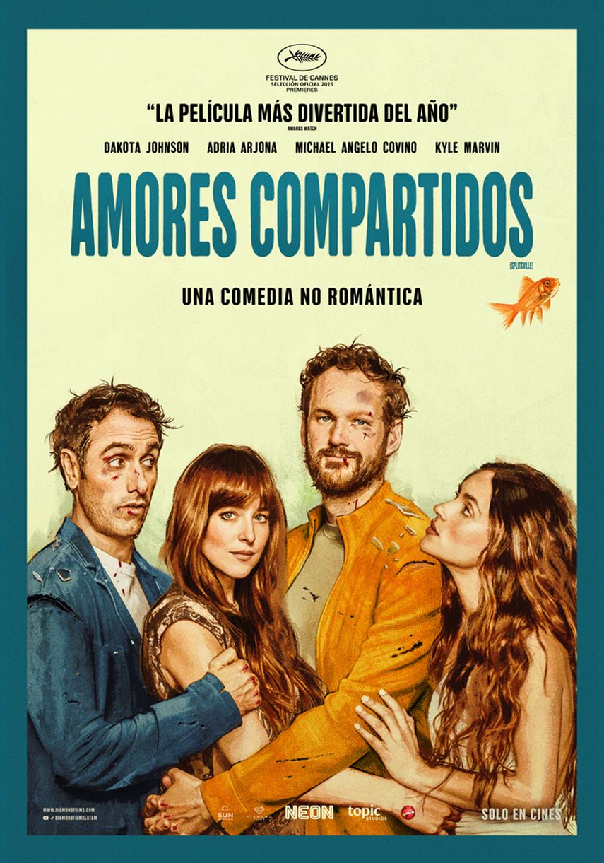 Flyer del filme Amores Compartidos.&nbsp;