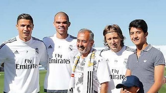 Zaid Abdul conoció a Cristiano Ronaldo en el campo del Real Madrid