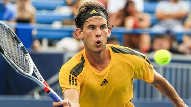 Thiem&nbsp;en Roland Garros mostró buen nivel al desbancar a Djokovic, para luego perder en semifinales ante Nadal.