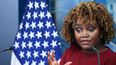 La exportavoz del gobierno de Joe Biden, Karine Jean Pierre.