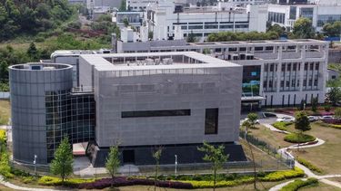 Una vista aérea muestra el laboratorio P4, en el Instituto de Virología en Wuhan, en la provincia central china de Hubei. El laboratorio epidemiológico P4 fue construido con la cooperación de la firma bioindustrial francesa Institut Merieux y la Academia de Ciencias de China (Chinese Academy of Sciences). La instalación se encuentra en medio de otros laboratorios autorizados para manejar patógenos de Clase 4 (P4), virus peligrosos que presentan un alto riesgo de transmisión de persona a persona.