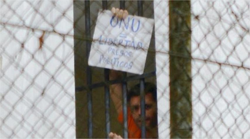 Preso político Leopoldo López desde la cárcel. (TWITTER)