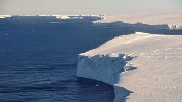 Glaciar antártico Thwaites, difundida por el British Antarctic Survey.&nbsp;