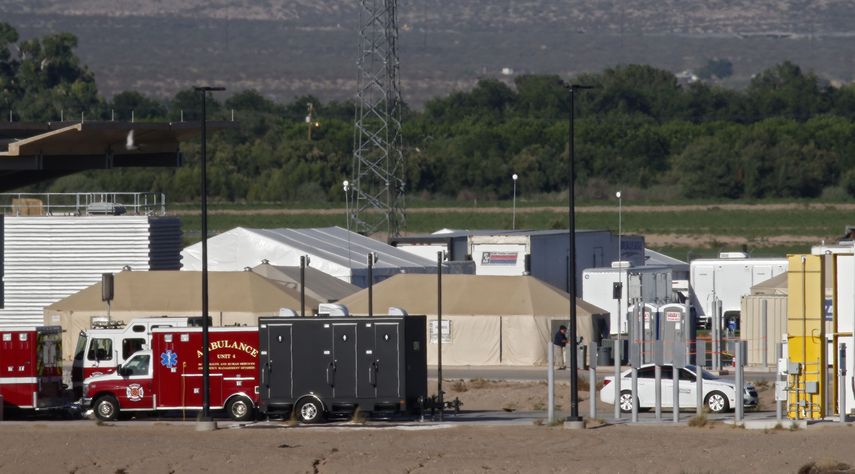 Vista parcial del centro de detención de menores, en Tornillo, Texas, cerca de El Paso.