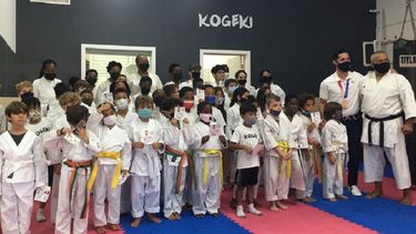 El sensei José Santaella ofrecieron honores al campeón olímpico Ariel Torres, El sensei José Santaella ofrecieron honores al campeón olímpico Ariel Torres,