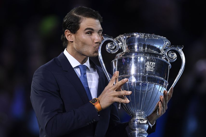 Nadal&nbsp;fue ovacionado y galardonado tras el primer juego del Masters de Londres.&nbsp;