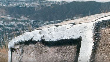Fragmento de una fotografía de la propuesta artística Roca pintada. (MILTON BECERRA)