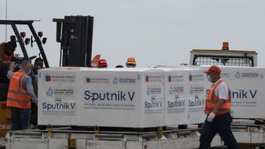 Uno de los cargamentos de vacunas rusas Sputnik V que llegó a Venezuela y que está controlado por el régimen de Nicolás Maduro.&nbsp; 