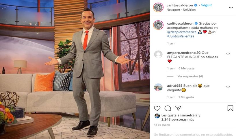 El presentador Carlos Calderón.&nbsp;