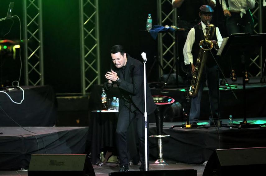 Como era de esperarse, el show lo cerró con su más reciente promocional, “Que suenen los tambores” (CORTESÍA)