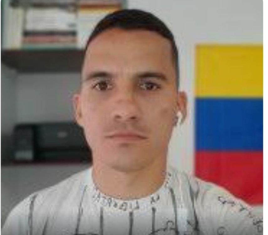 El teniente Ronald Ojeda, exiliado venezolano en Chile.