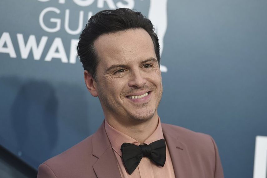 En esta fotografía de archivo del 19 de enero de 2020 Andrew Scott llega a la 26a ceremonia de los premios SAG en el Shrine Auditorium & Expo Hall en Los Angeles. Scott e Ian McKellen son algunos de los galardonados en los Premios Laurence Olivier a lo mejor del teatro de Gran Bretaña que se otorgaron el 25 de octubre de 2020.