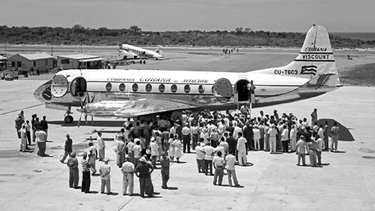 Avión secuestrado por el Movimiento 26 de Julio en 1958.