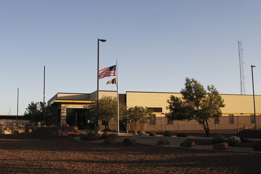 Vista de un centro de detención para migrantes de la Patrulla Fronteriza en Clint, Texas, el 20 de junio de 2019. 